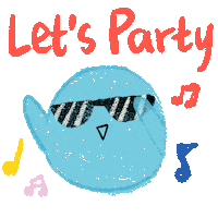 Happy Party Time Sticker by arlyna