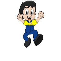 bonopneusoficial bono pneus mascote pulando boninho pulando Sticker