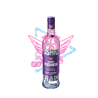 Pushkin Sticker by Count Puskin Vodka