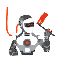 National Day Robot Sticker by SGInnovate