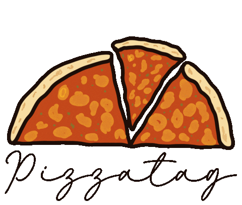 Pizza Eating Sticker