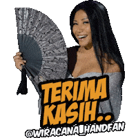 Handcraft Thank You Sticker by Wiracana Handfan