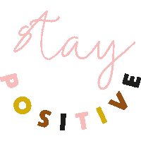Happy Positivity Sticker by Caroline Gardner