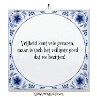 Spreuk Dromen Sticker by Tegelspreuken.nl