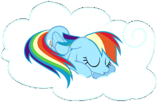 Tired My Little Pony Sticker