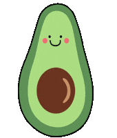 Happy Avocado Toast Sticker