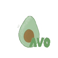 Himanndy avocado veggie veggies avo Sticker