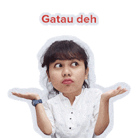 Gatau Idk Sticker by Kulina