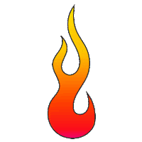 Fire Flame Sticker by ICETEESHOP