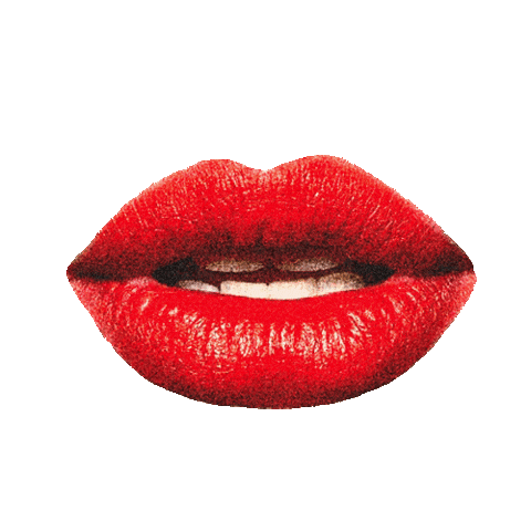 Lipstick Mouth Sticker by Kiesgrube