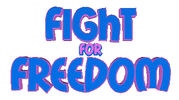 Fight For Freedom Sticker by OpticalArtInc.
