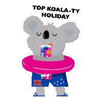 fnnfoods holiday family sunny aussie Sticker