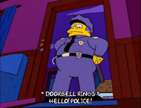Season 8 Hello GIF by The Simpsons