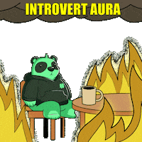 Awkward On Fire Sticker by SuperVerse