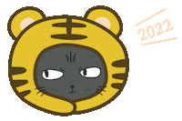 Happy New Year Cat Sticker