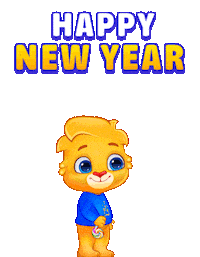 New Year Happy Holidays Sticker by Lucas and Friends by RV AppStudios