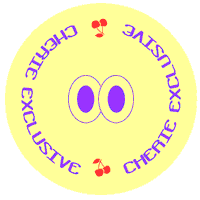 Eyes Cherry Sticker by Cherie