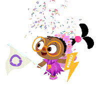 Happy Girl Sticker by BabyTV