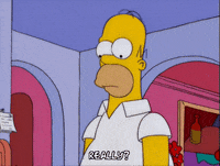 contemplating homer simpson GIF