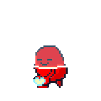 Power Pixel Art Sticker by Potatozzz by 9GAG