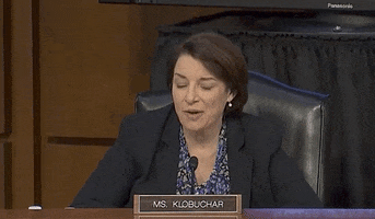 Amy Klobuchar Shrug GIF by GIPHY News