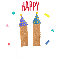 New Year Cheers Sticker by Finn Crisp North America