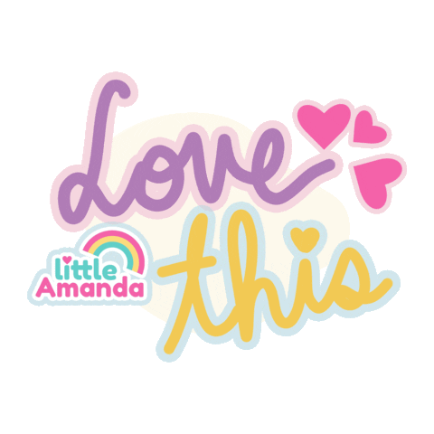 Loving Love You Sticker by Little Amanda PH