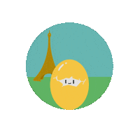 Paris Egg Sticker by LioxFoundation