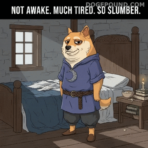 Tired Shiba Inu GIF by Doge Pound