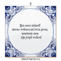 Reflectie Verandering Sticker by Tegelspreuken.nl