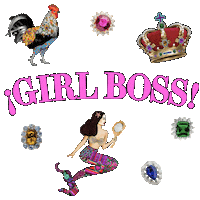 Crown Mermaid Sticker by Kenia Ontiveros Beauty