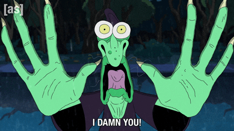 Halloween Curse You GIF by Adult Swim