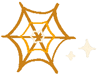 Spider Web Halloween Sticker