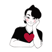 Heart Character Sticker