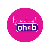 Fijn Weeken Sticker by OHCB Schoonmaakdiensten