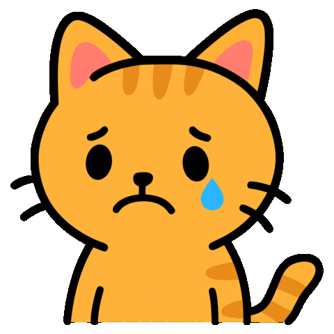 Sad Cat Sticker