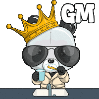 Excited Gm Sticker by PandaPals