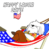 Happy Labor Day Sticker by BoDoggos