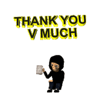 Area 51 Thank You Sticker by Lil Mayo