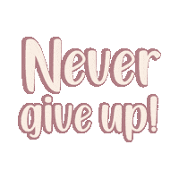 Never Give Up Girl Sticker