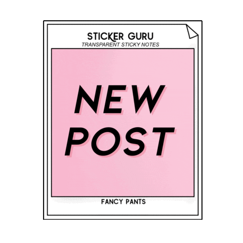 Sticky Notes New Post Sticker by Sticker Guru
