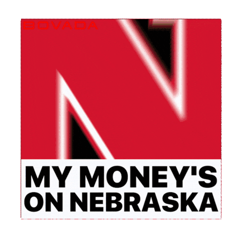 Nebraska Football Sticker by Bovada