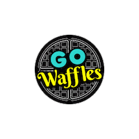 GoWaffles logo delivery zoom waffles Sticker