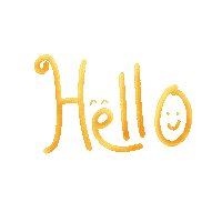 shwing_shwing_ hello hi sign hello yellow Sticker