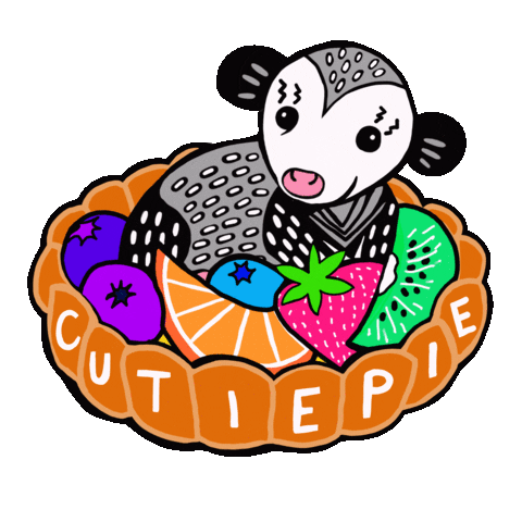Orange Love Sticker