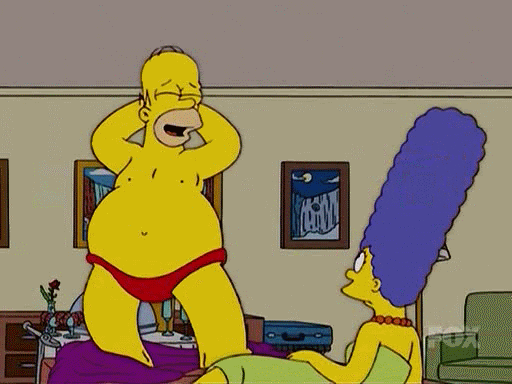 the homer they fall GIF