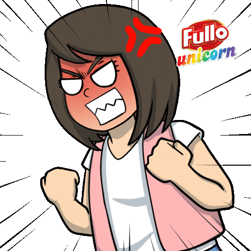 Fullo giphyupload angry mad unicorn Sticker