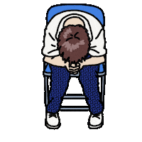 Sad Neon Genesis Evangelion Sticker