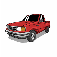 deep_inf car ford pickup ranger GIF