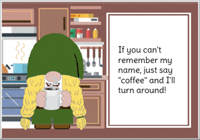 Gnome Coffee Addict GIF